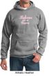 Mens Hoodie Breast Cancer Awareness Believe in a Cure Hoody