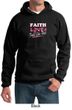 Mens Hoodie Breast Cancer Awareness Faith Love Fight Hoody