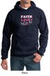 Mens Hoodie Breast Cancer Awareness Faith Love Fight Hoody