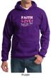 Mens Hoodie Breast Cancer Awareness Faith Love Fight Hoody