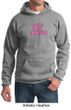 Mens Hoodie Breast Cancer Awareness I Heart a Survivor Hoody