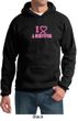 Mens Hoodie Breast Cancer Awareness I Heart a Survivor Hoody