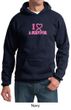 Mens Hoodie Breast Cancer Awareness I Heart a Survivor Hoody