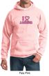 Mens Hoodie Breast Cancer Awareness I Heart a Survivor Hoody