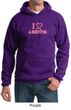 Mens Hoodie Breast Cancer Awareness I Heart a Survivor Hoody