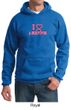 Mens Hoodie Breast Cancer Awareness I Heart a Survivor Hoody