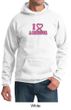 Mens Hoodie Breast Cancer Awareness I Heart a Survivor Hoody