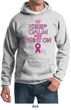 Mens Hoodie Breast Cancer Awareness Keep Calm Hoody