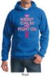 Mens Hoodie Breast Cancer Awareness Keep Calm Hoody