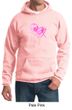 Mens Hoodie Breast Cancer Awareness Peace Love Hope Hoody