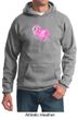 Mens Hoodie Breast Cancer Awareness Peace Love Hope Hoody