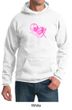 Mens Hoodie Breast Cancer Awareness Peace Love Hope Hoody
