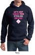 Mens Hoodie Breast Cancer Awareness Second 2nd Base Hoody