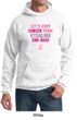 Mens Hoodie Breast Cancer Awareness Second 2nd Base Hoody