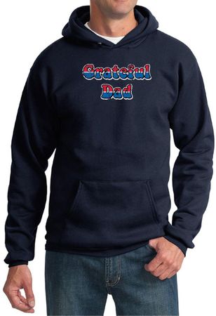 Mens Hoodie Grateful American Dad Hoody