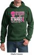 Mens Hoodie Halloween Scary Breast Cancer Deadly Hoody