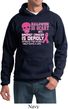 Mens Hoodie Halloween Scary Breast Cancer Deadly Hoody