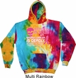 Mens Hoodie Halloween Scary Breast Cancer Deadly Tie Dye Hoody