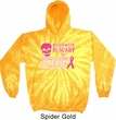 Mens Hoodie Halloween Scary Breast Cancer Deadly Tie Dye Hoody