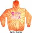 Mens Hoodie Halloween Scary Breast Cancer Deadly Tie Dye Hoody