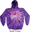Mens Hoodie Halloween Scary Breast Cancer Deadly Tie Dye Hoody