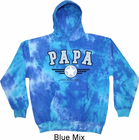 Mens Hoodie Papa Tie Dye Hoody