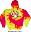 Mens Hoodie Papa Tie Dye Hoody