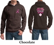 Mens Hoodie Pink Ribbon 2nd Base Front & Back Print Hoody