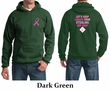 Mens Hoodie Pink Ribbon 2nd Base Front & Back Print Hoody
