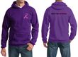 Mens Hoodie Pink Ribbon Best Pillows Ever Front & Back Print Hoody