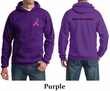 Mens Hoodie Pink Ribbon Best Pillows Ever Front & Back Print Hoody