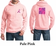 Mens Hoodie Pink Ribbon Love Hope Front & Back Print Hoody