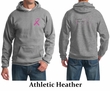 Mens Hoodie Pink Ribbon Pink For My Cousin Front & Back Print Hoody