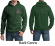 Mens Hoodie Pink Ribbon Pink For My Cousin Front & Back Print Hoody