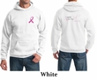 Mens Hoodie Pink Ribbon Pink For My Cousin Front & Back Print Hoody