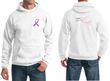 Mens Hoodie Pink Ribbon Pink For My Daughter Front & Back Print Hoody