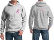 Mens Hoodie Pink Ribbon Pink For My Friend Front & Back Print Hoody