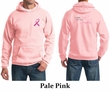 Mens Hoodie Pink Ribbon Pink For My Grandma Front & Back Print Hoody