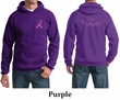 Mens Hoodie Pink Ribbon Pink For My Grandma Front & Back Print Hoody