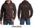 Mens Hoodie Pink Ribbon Pink For My Mom Front & Back Print Hoody