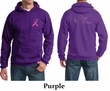 Mens Hoodie Pink Ribbon Pink For My Mom Front & Back Print Hoody