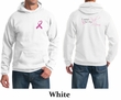Mens Hoodie Pink Ribbon Pink For My Mom Front & Back Print Hoody