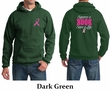 Mens Hoodie Pink Ribbon Save a Life Front & Back Print Hoody