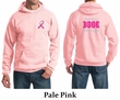 Mens Hoodie Pink Ribbon Save a Life Front & Back Print Hoody