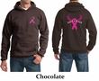 Mens Hoodie Pink Ribbon Save a Rack Front & Back Print Hoody