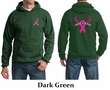 Mens Hoodie Pink Ribbon Save a Rack Front & Back Print Hoody