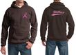 Mens Hoodie Pink Ribbon Save the Boobies Front & Back Print Hoody