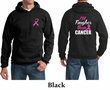 Mens Hoodie Pink Ribbon Tougher than Cancer Front & Back Print Hoody