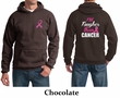 Mens Hoodie Pink Ribbon Tougher than Cancer Front & Back Print Hoody