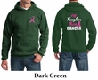 Mens Hoodie Pink Ribbon Tougher than Cancer Front & Back Print Hoody